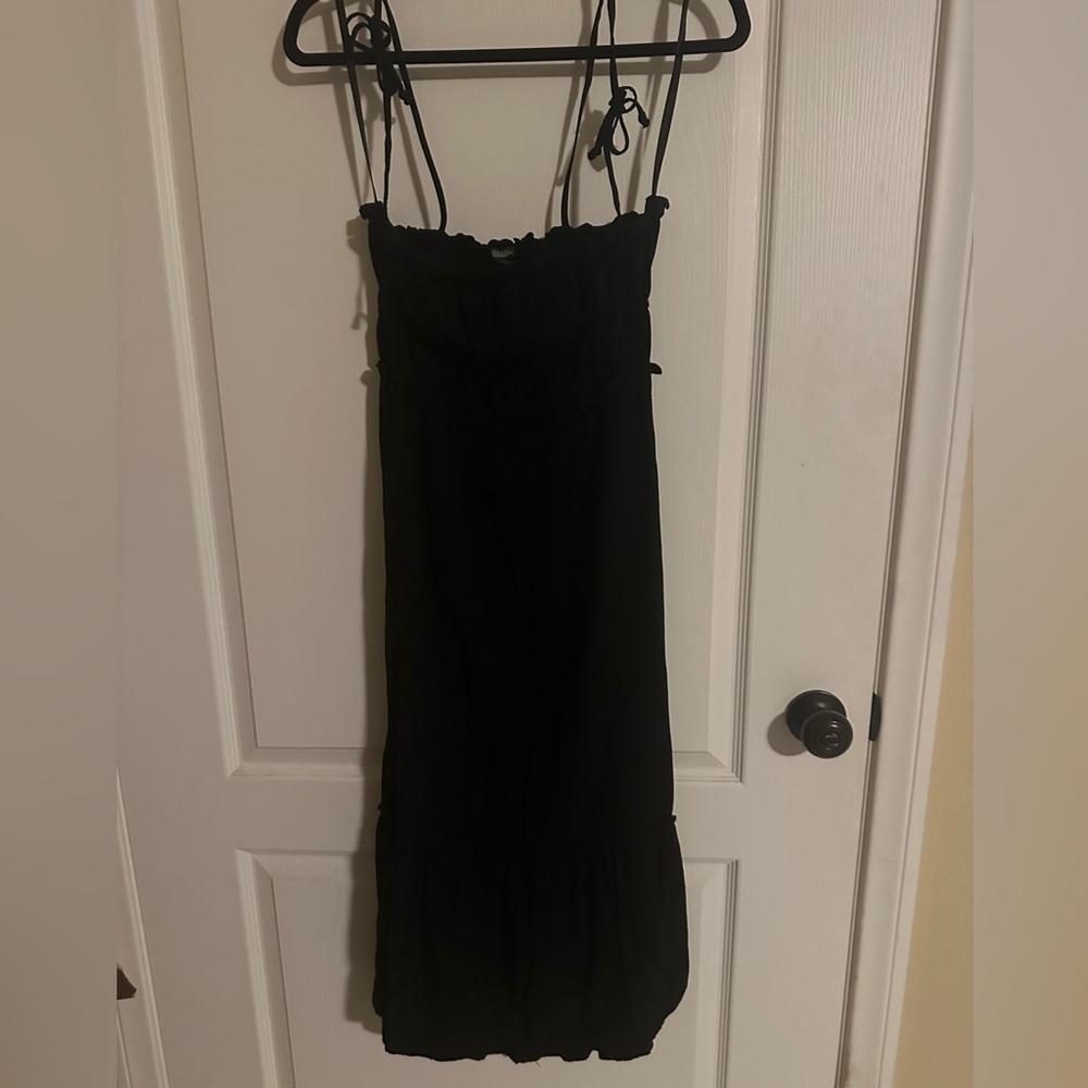 🔥 Wild Fable Black Spaghetti Strap Hi/Low Dress Size XS. Prom